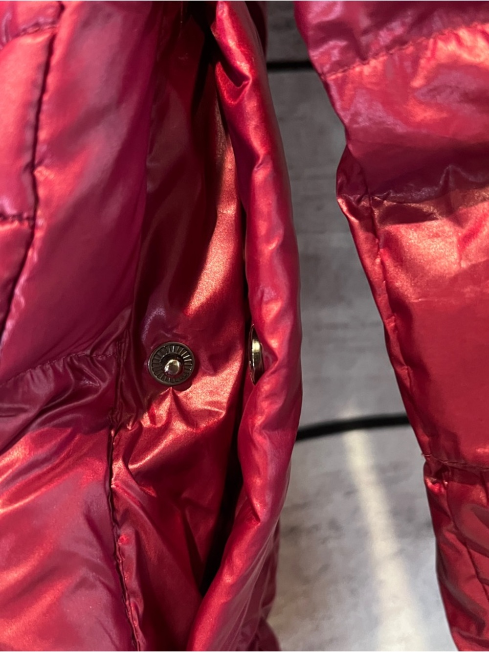 Calvin Klein Raspberry Pink Burgandy Packable Down Quilted Puffer Jacket Coat - Picture 11 of 12